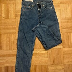 GAP Women's Straight Leg Jeans in Deep Blue